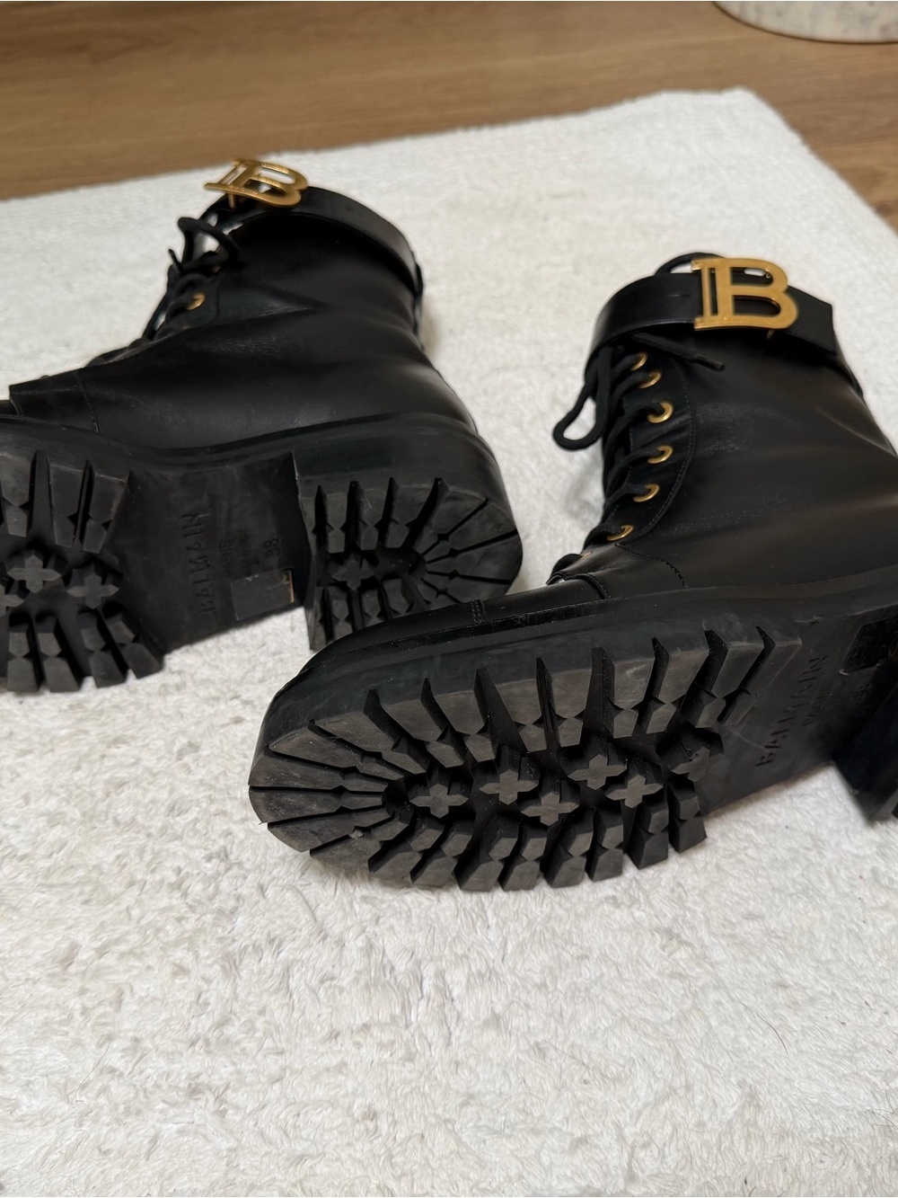 Balmain Ranger Combat Boots - Picture 9 of 15